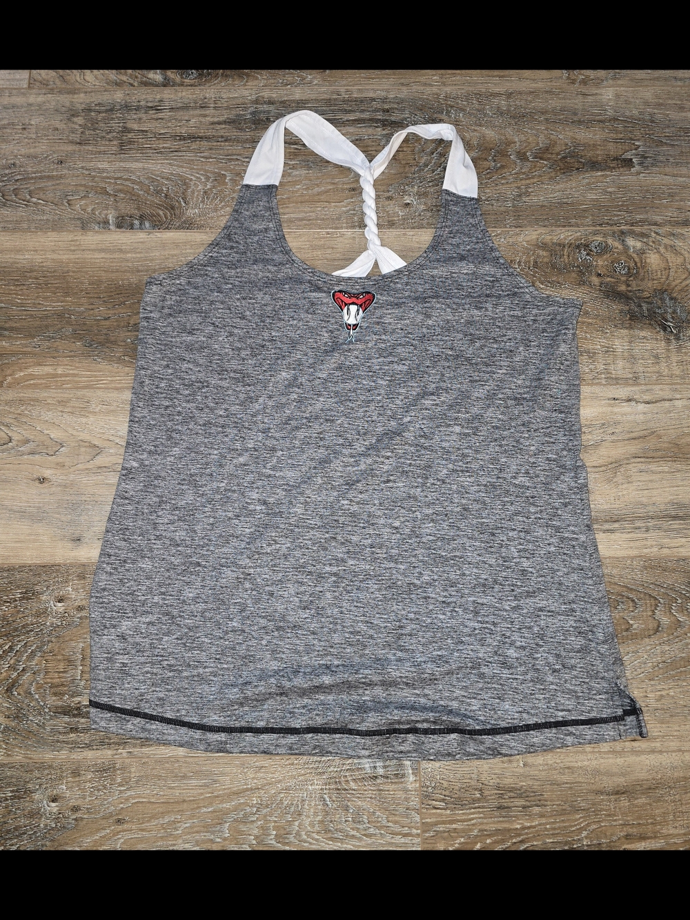 Arizona Diamondbacks Women's Tank Top Gray Size XL MLB Antigua Racerback